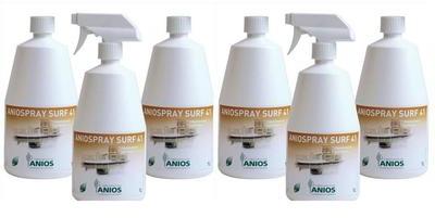 Désinfectant Aniospray Quick ANIOS 6 Flacons de 1L Désinfectant Aniospray Quick