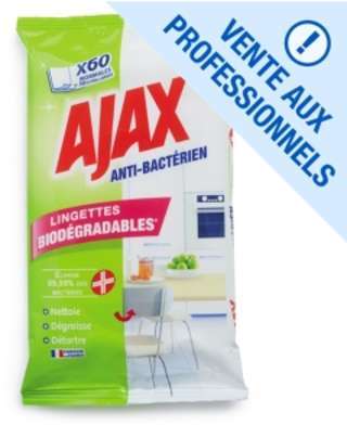 Lingette multi-usages anti-bactérien AJAX