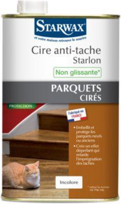 Cire Starwax Anti tache Starlon incolore pour parq