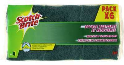 Eponges grattantes résistantes Scotch Brite - le paquet Eponges grattantes résistantes