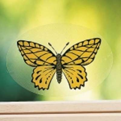 Papillon adhésif anti-insectes - Lot de 4