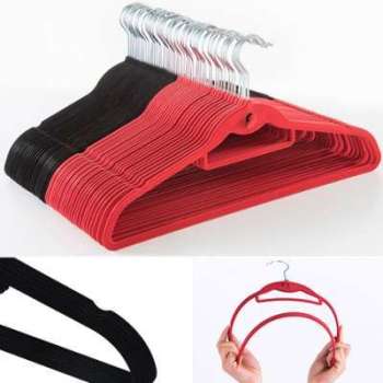 Lot x 50 cintres velours anti-dérapants Lot x 50 cintres velours anti-dérapants