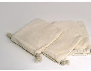 Pochette en coton écru