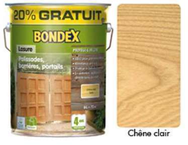 Lasure BONDEX Ultra Classique 5 Ans teinte chêne clair Lasure BONDEX Ultra Classique