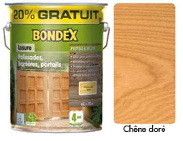 Lasure BONDEX Ultra Classique 5 Ans teinte chêne doré Lasure BONDEX Ultra Classique