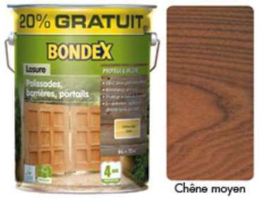 Lasure BONDEX 5 Ans Ultra Classic teinte chêne moyen Lasure BONDEX 5 Ans Ultra
