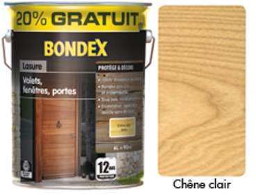 Lasure BONDEX 12 ans Ultim Protect teinte chêne clair Lasure BONDEX 12 ans Ultim