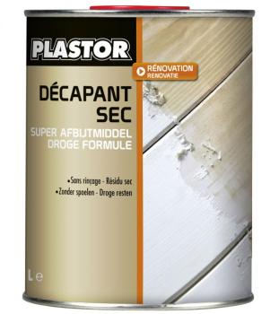 Décapant sec bois Plastor (1L) : Décapant bois san