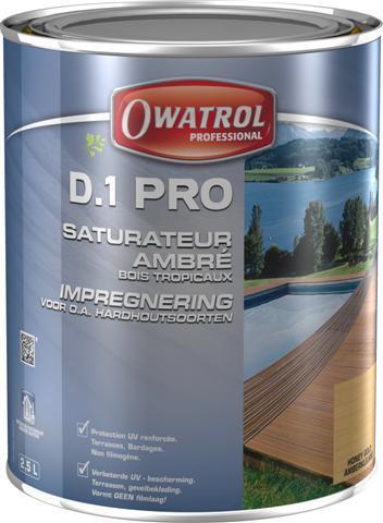 D1 PRO Saturateur bois tropicaux - Miel - 5 L