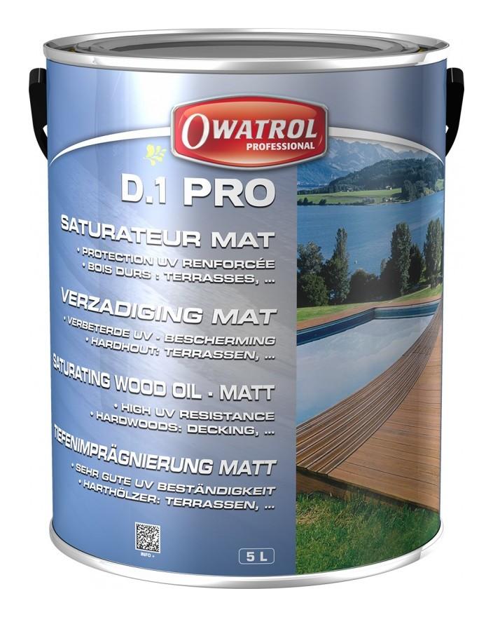 D1 PRO INCOLORE SATURATEUR BOIS EXOTIQUES 5 LITRES
