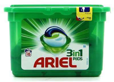 Ariel Lessive 3En1 Pods 16 Doses Original Ariel Lessive 3En1 Pods 16