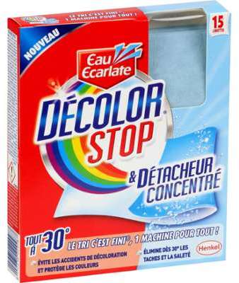 Lingettes Décolor Stop Détacheur Eau Ecarlate - le Lingettes Décolor Stop Détacheur