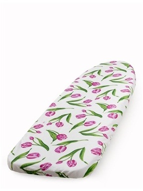 COULEURS & PRIX Housse de repassage motif tulipes