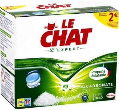 Lessive bicarbonate Le Chat - la boite de 1 89 kg Lessive bicarbonate Le Chat
