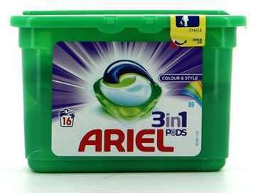 Ariel Lessive 3En1 Pods 16 Doses Colour Style Ariel Lessive 3En1 Pods 16