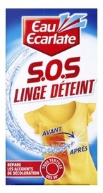 Aide au lavage S.O.S. linge déteint, à la main ou