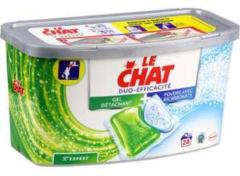 Lessive capsules Duo-Efficacité Le Chat - les 28 doses Lessive capsules Duo-Efficacité