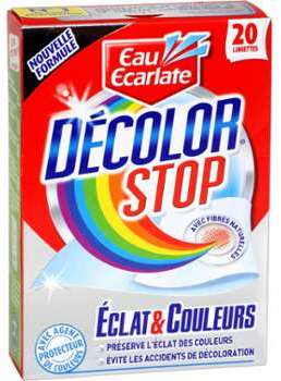 Lingettes Décolor Stop Eclat Couleurs Eau Ecarlate Lingettes Décolor Stop Eclat