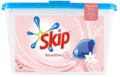 Lessive aloe vera Sensitive Skip - les 32 doses Lessive aloe vera Sensitive