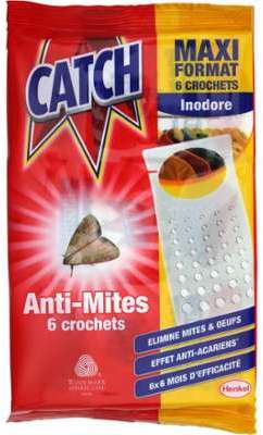 Insecticide crochets anti-mites Catch - le paquet de Insecticide crochets anti-mites