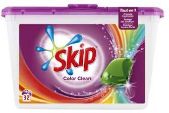 Lessive capsules Color Clean Skip - les 32 doses Lessive capsules Color Clean