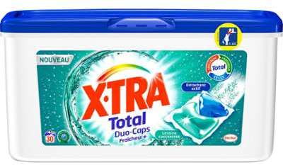 Lessive Duo Caps Fraîcheur X-Tra - les 30 doses Lessive Duo Caps Fraîcheur