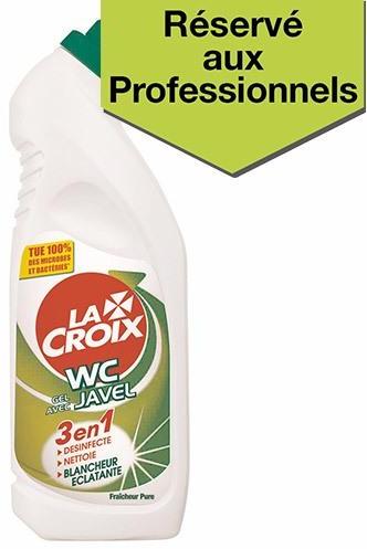 Gel WC avec javel La Croix fraîcheur pure 750 ml Gel WC avec javel La Croix