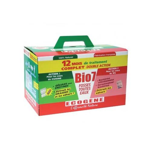 Bio 7 fosses toutes eaux Ecogène - Sachets 24 dose