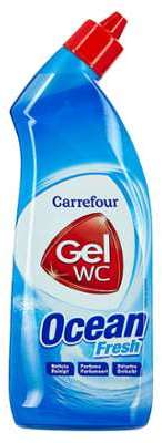Gel WC détartrant ocean fresh Carrefour - le flacon Gel WC détartrant ocean fresh
