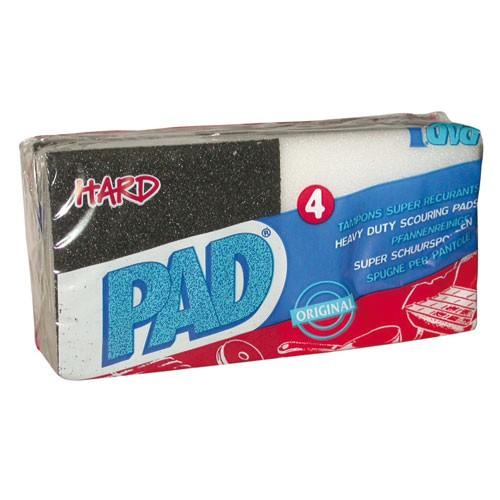 Lot de 4 tampons super récurants - 70x70x18 mm