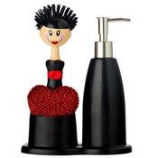 Set complet brosse à vaisselle + éponge et distrib