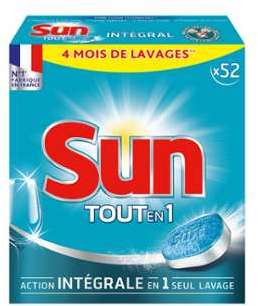 Tablettes lave-vaisselle Tout en 1 Sun - la boite de Tablettes lave-vaisselle Tout