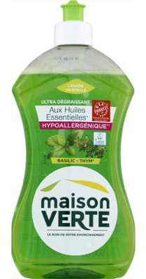 Liquide vaisselle écolo thym basilic Maison Verte - Liquide vaisselle écolo thym