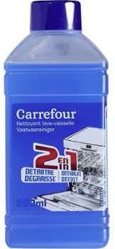 Nettoyant lave-vaisselle 2 en 1 Carrefour - le flacon Nettoyant lave-vaisselle 2