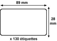 Etiquettes Compatibles Dymo 99010 - 89 x 28mm