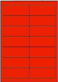 ATB-RVA1 : étiquettes multiusages rouge vif 99X38.