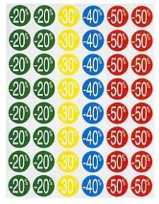 Agipa 101373 : assortiment détiquettes (-20%, -30