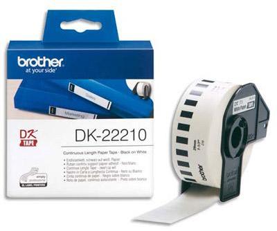 Ruban continu, support papier adhésif - Brother DK