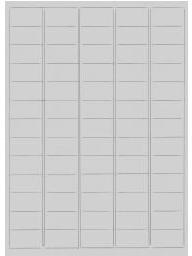 Etiquettes autocollantes film argent 65 par planch