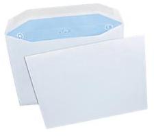 Enveloppes Autocollante Blanc Sans Fenêtre GPV C5