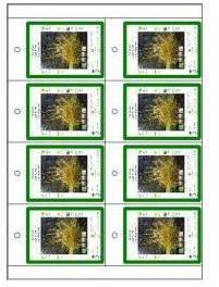 Etiquettes américaines 120 µm 8 par planche A4