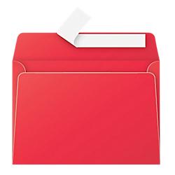Enveloppes de correspondances Rouge Sans Fenêtre P