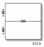 ATB 5219 étiquettes affranchissement 2 x (80x40mm)