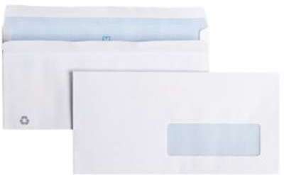 Enveloppe Business blanche 110x220 avec fenétre 35