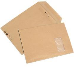 Pochettes kraft Autocollante Kraft Avec Fenêtre Of