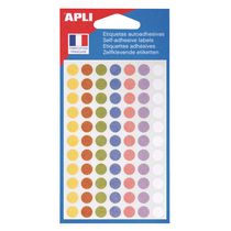 Pastille adhésive Ø 8 mm Agipa 102147 couleurs pas