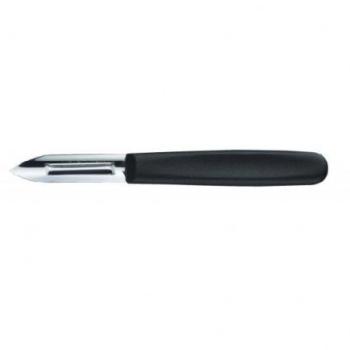 Éplucheur Victorinox noir deux fentes manche