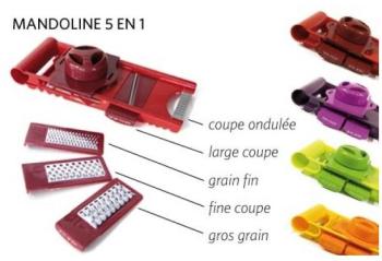 Mandoline 5 lames en acier inoxydable Mandoline 5 lames en acier