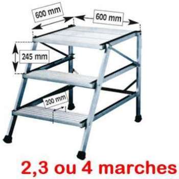 Podium sans garde corps