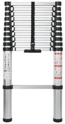 Echelle télescopique 3m21 11 barreaux RIBITECH PRET11 Echelle télescopique 3m21